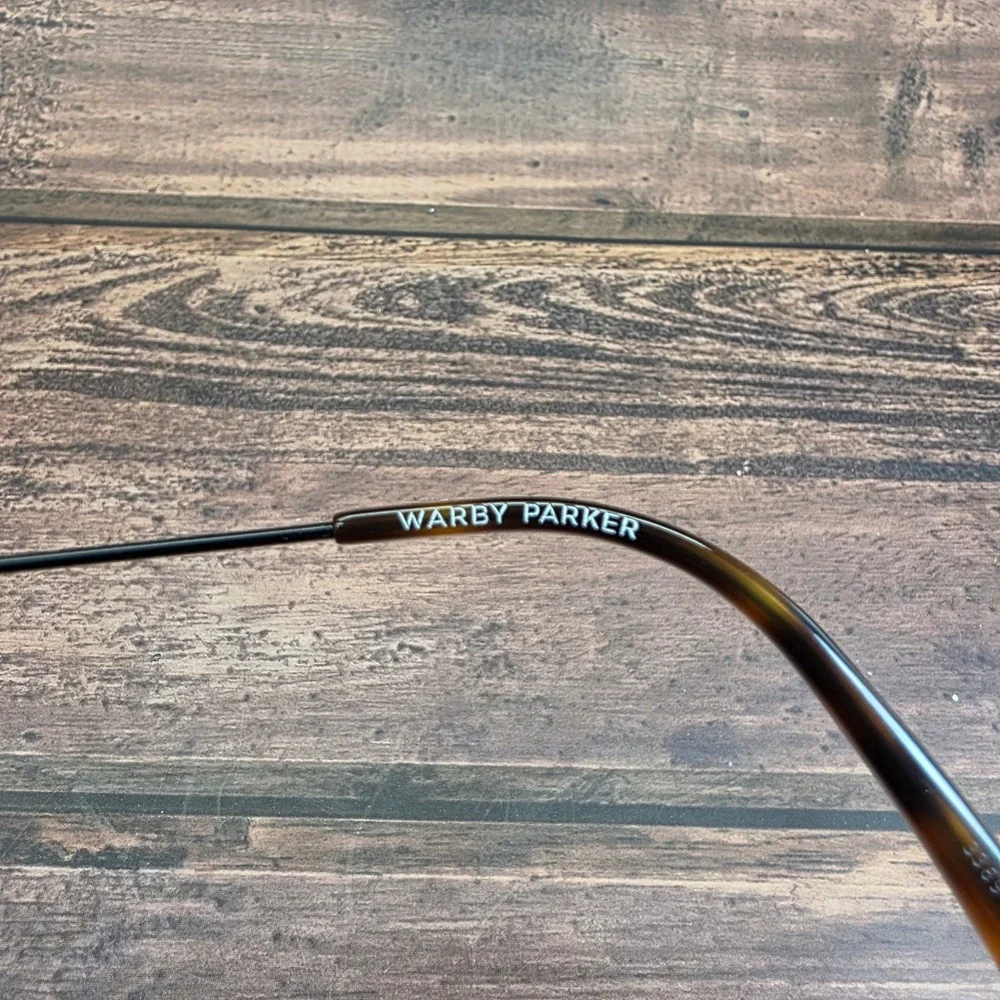 Warby Parker Rafael M 2101 Black Round Metal Eyeglasses 50-21-145